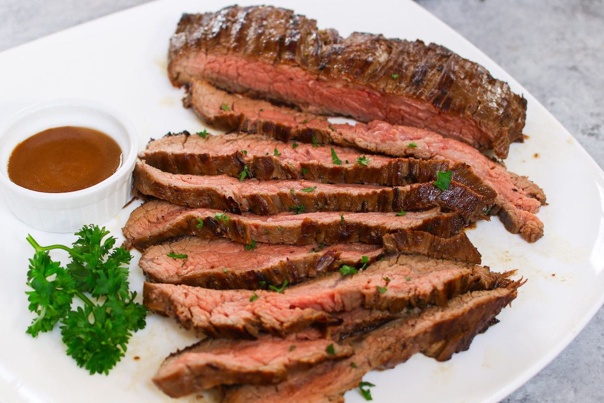 The Best Flank Steak Marinade makes super juicy and flavorful flank steak every time! Easy to prepare and perfect for grilling, pan frying, or broiling in the oven. 