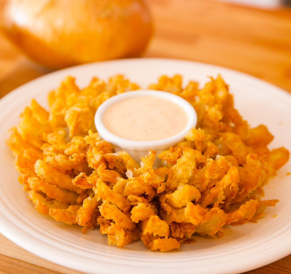 This mouthwatering Blooming Onion is crispy on the outside and tender on the inside, rivalling that of Outback Steakhouse