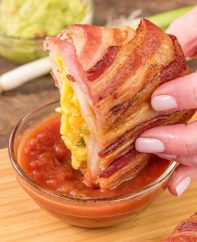 These Bacon Covered Crunchwraps are delicious for breakfast or brunch