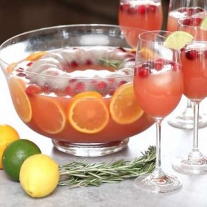 Here is a suggested presentation of the Holiday Punch Bowl