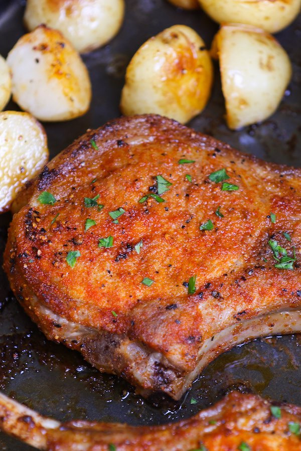 There are several considerations to determine how long to bake pork chops including pork chop thickness and oven temperature
