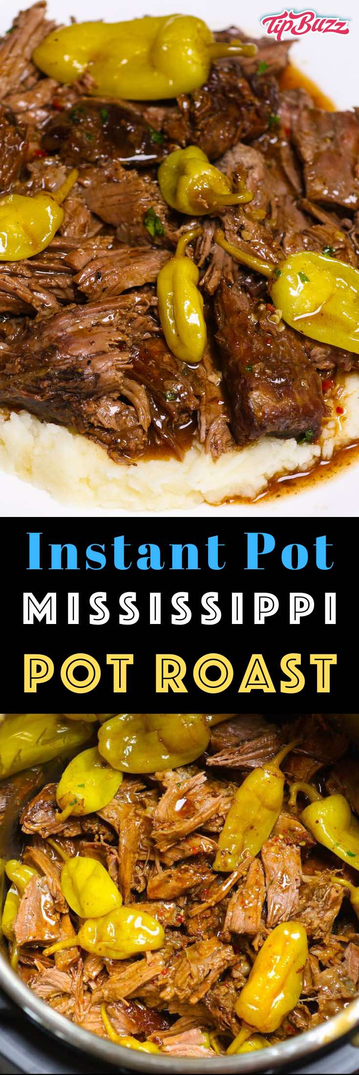Instant Pot Mississippi Pot Roast is an easy and comforting dinner recipe that even picky eaters will devour. The chuck roast is fall-apart tender with a flavorful gravy. It’s made right in your pressure cooker and is so much faster than any other method!