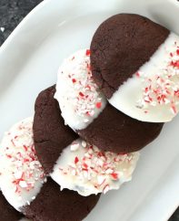 These Chocolate Candy Cane Cookies are delicious holiday baking and easy to make