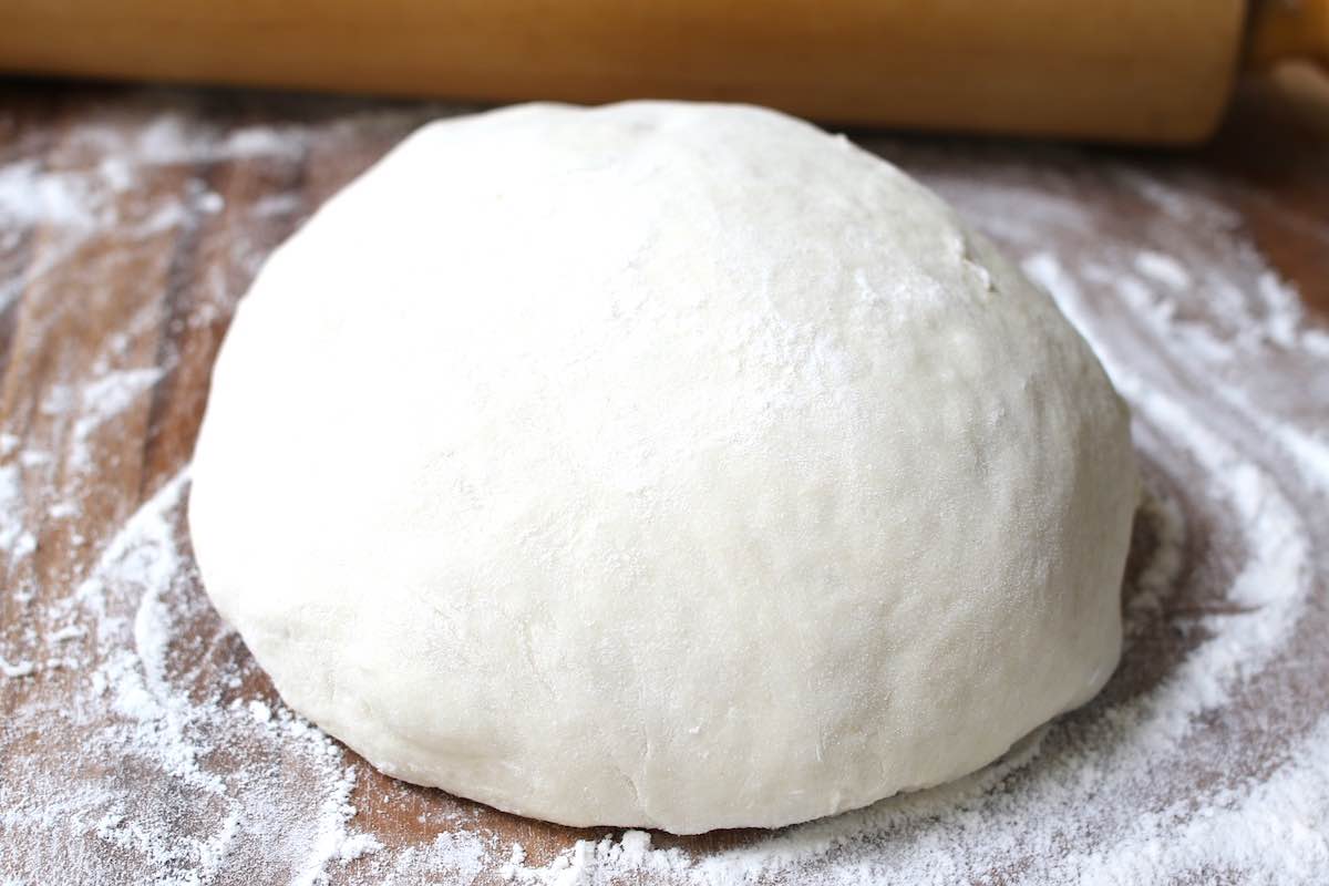 Homemade Pizza dough after rising