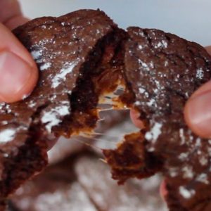 These Rolo Cookies are soft and chewy treat filled with a Rolo chocolate caramel in the middle. It will take your cookie game to the next level! This 4-ingredient Rolo stuffed cake mix cookies recipe is so easy to make and perfect for holidays.
