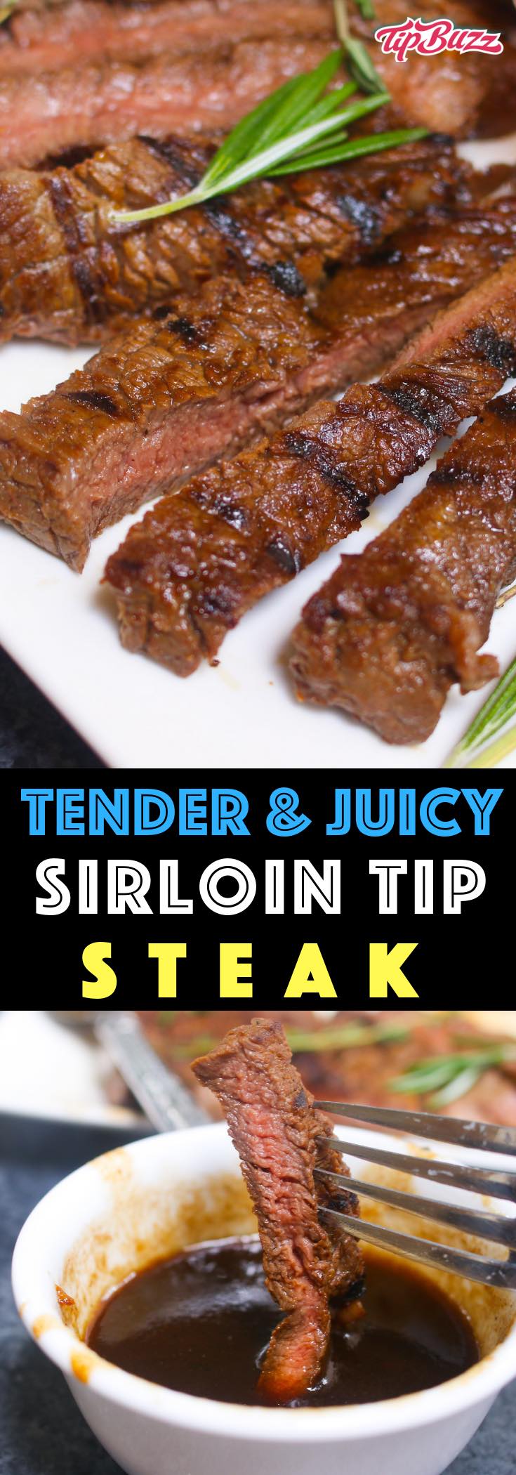 Sirloin Tip Steak is juicy and flavorful with a crunchy crust on the outside. A simple balsamic and honey marinade turns this lean cut into a tender steak dinner that melts in your mouth.